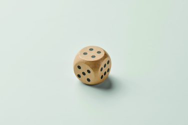Logo trade promotional products picture of: Schima wooden dice 3cm dia