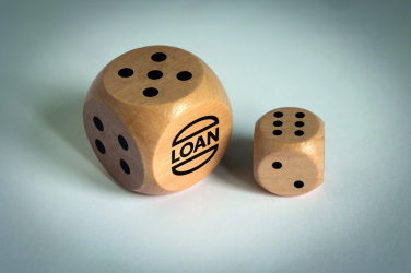 Logotrade promotional giveaway picture of: Schima wooden dice 3cm dia