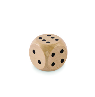 Logotrade promotional gifts photo of: Schima wooden dice 3cm dia