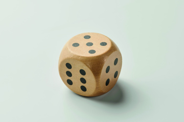 Logotrade corporate gift image of: Schima wooden dice 5cm dia