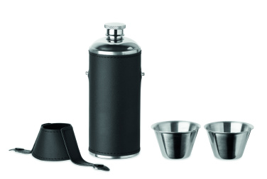 Logo trade corporate gift photo of: Hip flask with shot cups
