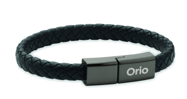 Logo trade promotional gift photo of: Braided bracelet cable type-C