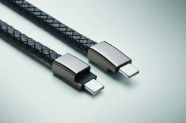 Logo trade promotional gifts image of: Braided bracelet cable type-C