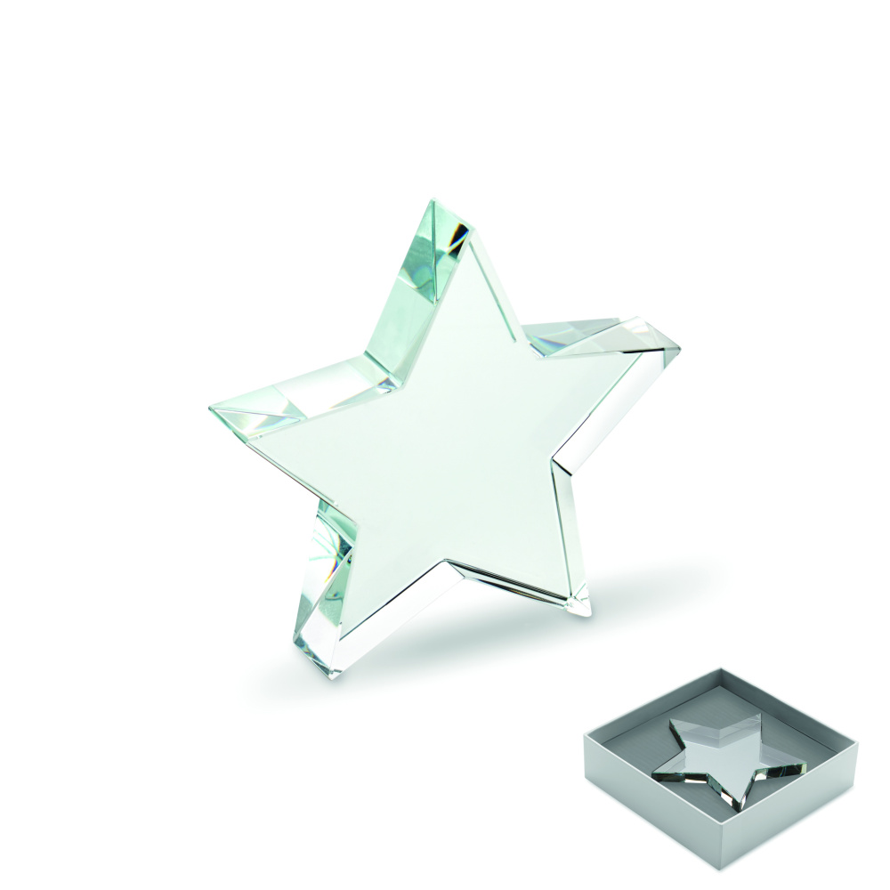Logotrade business gift image of: Glass star award