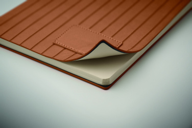 Logo trade advertising products image of: A5 notebook in smokey PU