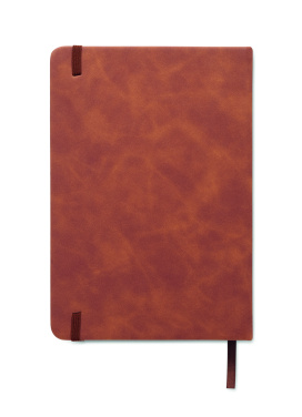 Logo trade corporate gifts image of: A5 smokey PU notebook