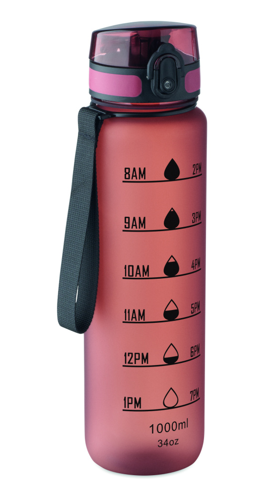 Logo trade promotional product photo of: Sports water bottle RPET 1L