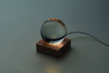 Logo trade promotional giveaway photo of: LED glass ball