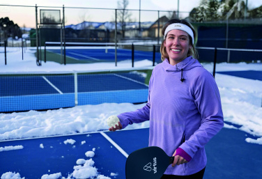 Logo trade promotional merchandise image of: Pickle ball paddle set