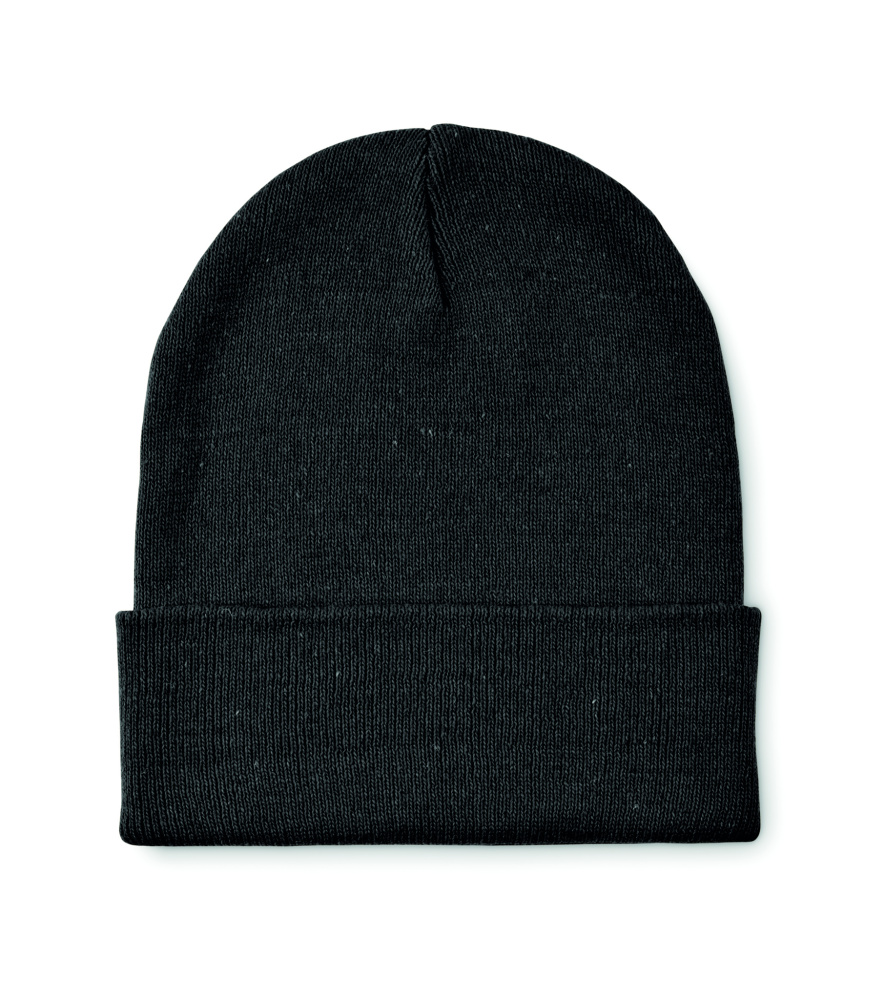 Logotrade promotional product picture of: Knitted beanie with cuff