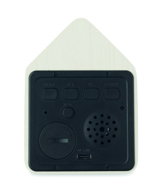 Logo trade promotional giveaways image of: MDF cuckoo alarm clock