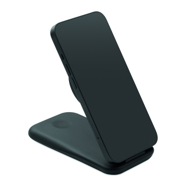 Logo trade business gifts image of: 3 in 1 wireless charger 15W