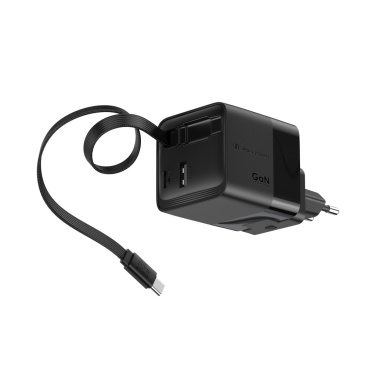 Logotrade business gifts photo of: Urban Vitamin Mendocino 65W GaN charger retractable cable