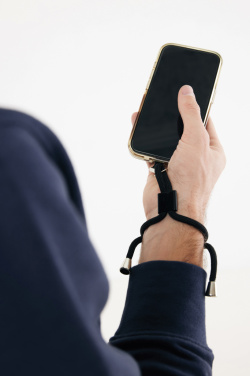 Logo trade promotional item photo of: CarryLoop RCS recycled PET adjustable phone holder wristlet