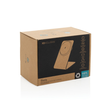 Logotrade advertising product image of: Terra aluminium 15W magnetic wireless charging phone stand