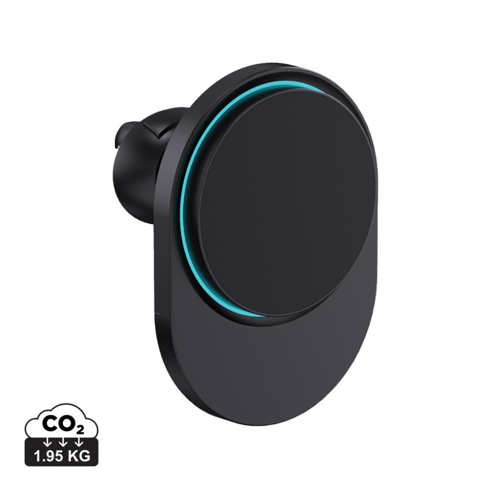 Logotrade promotional giveaway image of: PowerCruze RCS rplastic 15W magnetic charging car holder