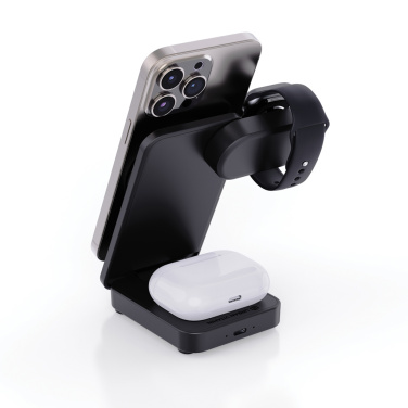 Logotrade promotional item picture of: Urban Vitamin Arcadia RCS rplastic 15W 3in1 magnetic charger