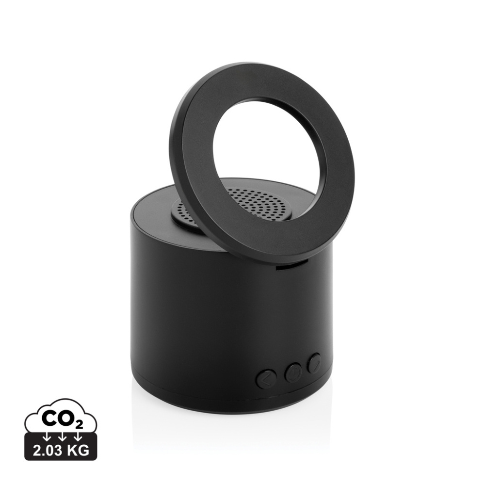 Logo trade corporate gifts picture of: Magpulse RCS recycled plastic 3W speaker w/magnetic holder