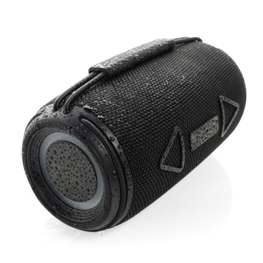 Logo trade promotional product photo of: Prisma RCS recycled plastic IPX 4 waterpoof 16W speaker