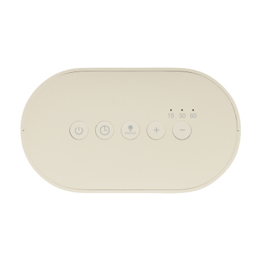 Logo trade promotional merchandise picture of: LumaRise RCS reycled plastic white noise alarm clock