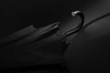 Logo trade promotional products picture of: Swiss Peak Vero Aware™ RPET 25” umbrella w luxe handle