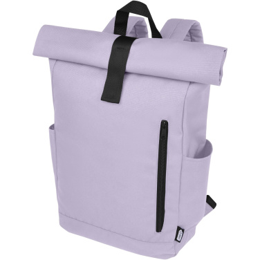 Logo trade promotional giveaways picture of: Byron 15.6" GRS RPET roll-top backpack 18L