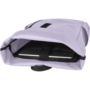 Logotrade promotional product picture of: Byron 15.6" GRS RPET roll-top backpack 18L