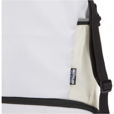 Logotrade promotional gift image of: Nomad GRS recycled sports drawstring bag with bottom compartment 18L