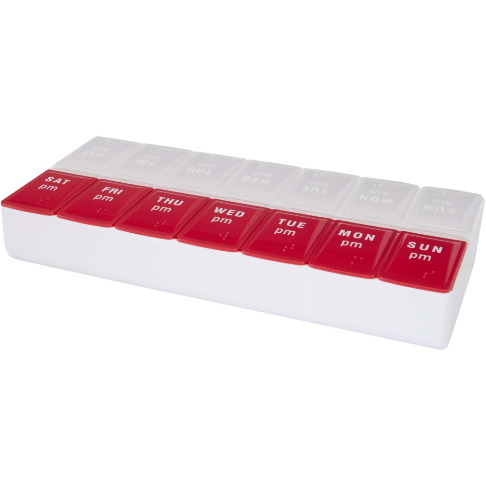 Logo trade promotional gifts picture of: Cycle 7-day AM/PM multi-vitamin organiser