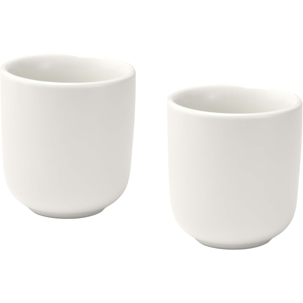 Logo trade promotional giveaways image of: Male 90 ml ceramic espresso cups - set of 2