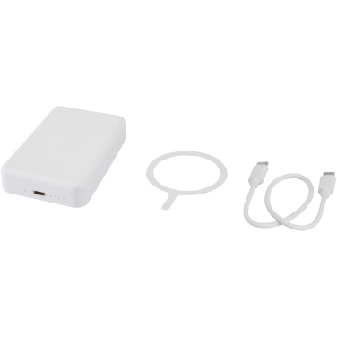 Logotrade advertising product image of: Acrab 10.000 mAh 15W magnetic wireless power bank with 20W PD - made from recycled plastic