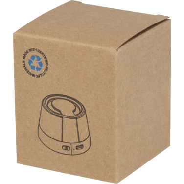 Logo trade promotional products image of: Horna 3W recycled plastic magnetic wireless speaker