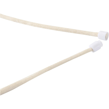 Logotrade promotional item image of: Adhab smartphone lanyard with bamboo details