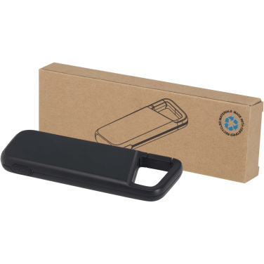 Logotrade corporate gift picture of: Alkes 5000 mAh 12W recycled plastic water resistant power bank with carabiner