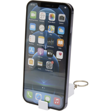 Logo trade business gifts image of: Aggia recycled plastic phone stand with fidget toy