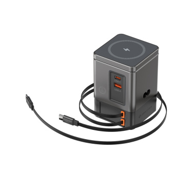 Logotrade promotional product image of: Urban Vitamin Sacramento 105W GAN charger+retractable cables