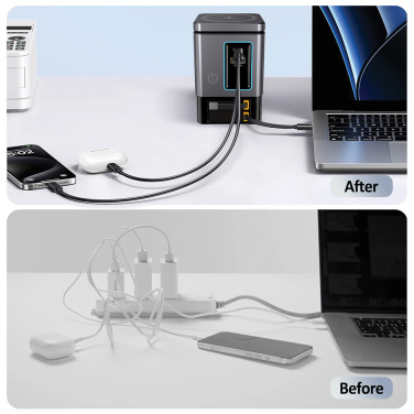 Logotrade advertising product image of: Urban Vitamin Sacramento 105W GAN charger+retractable cables