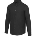 Sphene oxford men's shirt, Solid black