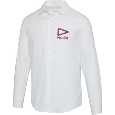 Logo trade promotional giveaways picture of: Citrine twill men's shirt