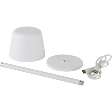 Logo trade promotional merchandise picture of: Alya rechargeable dimmable table lamp with 3 light modes