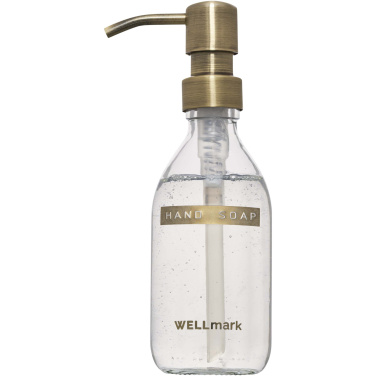Logo trade promotional giveaway photo of: Wellmark Discovery 250 ml hand soap dispenser and 150 g scented candle set