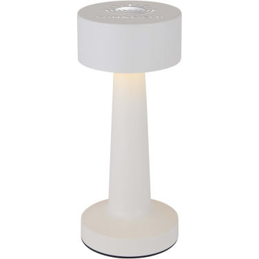 Logo trade promotional merchandise photo of: Aludra rechargeable dimmable table lamp with 3 light modes