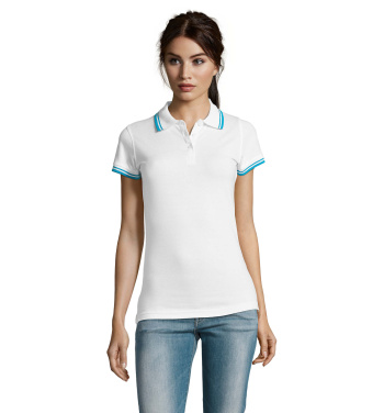 Logo trade promotional giveaway photo of: PASADENA women polo 200g