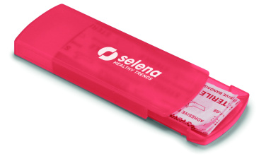 Logo trade business gift photo of: Container with plasters