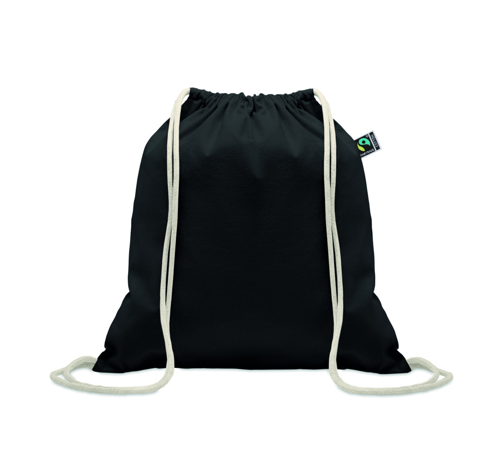 Logotrade advertising products photo of: Drawstring bag Fairtrade 180gr