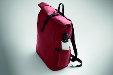 Logo trade promotional gifts image of: Rolltop laptop rucksack 600D