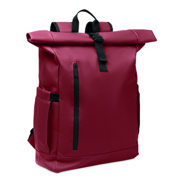 Logotrade corporate gift image of: Rolltop laptop rucksack 600D