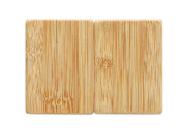 Logo trade corporate gift photo of: Bamboo salt & pepper set