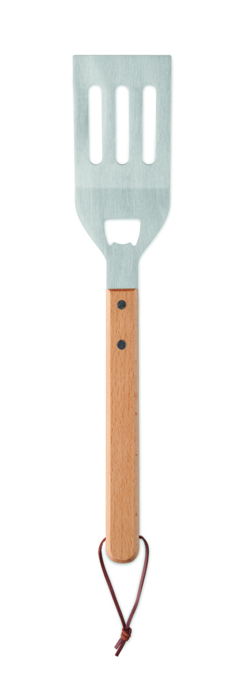 Logo trade advertising products picture of: BBQ spatula in beechwood