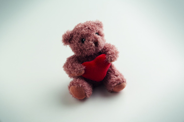 Logo trade promotional item photo of: Teddy bear plush with heart